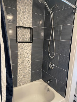 South Yarmouth Cape Cod vacation rental - Full size tiled shower with bathtub