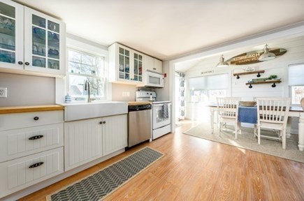 West Dennis Cape Cod vacation rental - Sun soaked kitchen and dining area.