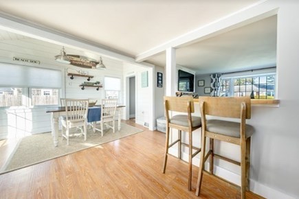 West Dennis Cape Cod vacation rental - Dining area and breakfast bar.