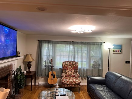 Yarmouth Cape Cod vacation rental - Living room with fireplace