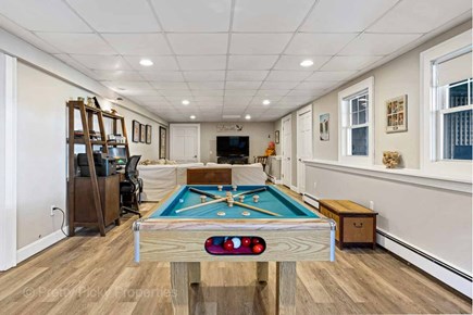 Yarmouth Port Cape Cod vacation rental - Pool table in part of the finished basement
