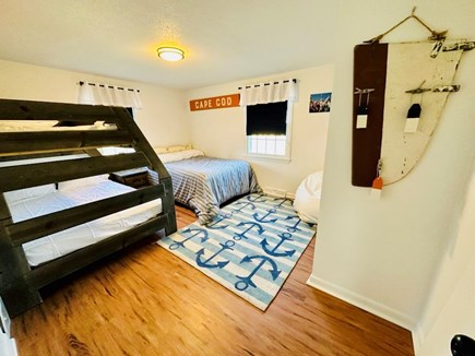 South Yarmouth  Cape Cod vacation rental - 2nd Bedroom has foam Twin over Full bunkbed and another full bed.