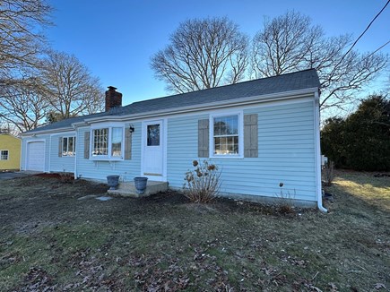 South Yarmouth  Cape Cod vacation rental - Freshly painted a pretty ocean blue with driftwood shutters.
