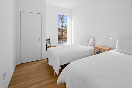 Wellfleet Cape Cod vacation rental - Bedroom with two twin beds & marsh views