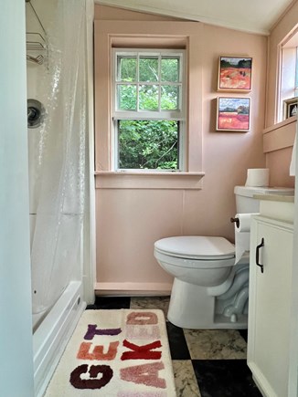 Provincetown West End Cape Cod vacation rental - En suite bathroom with small shower.