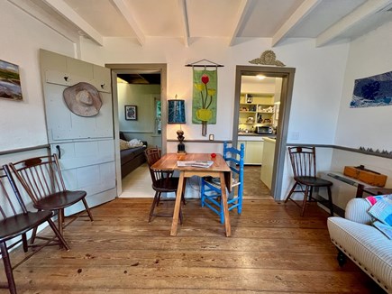 Provincetown West End Cape Cod vacation rental - Sitting room facing den and kitchen.