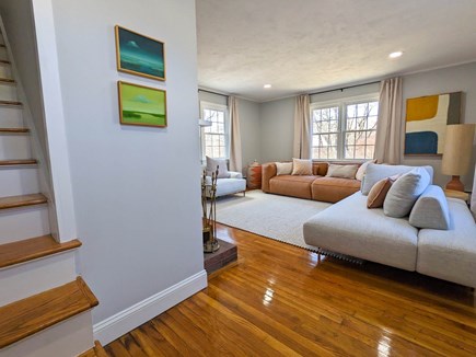 Falmouth Cape Cod vacation rental - Living Room, with Fireplace and Smart TV