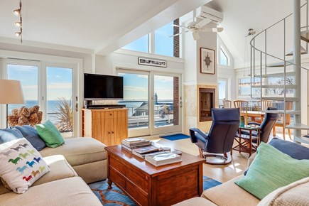 Provincetown Cape Cod vacation rental - Living room and dining area