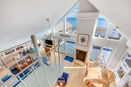 Provincetown Cape Cod vacation rental - View from the top of the spiral staircase