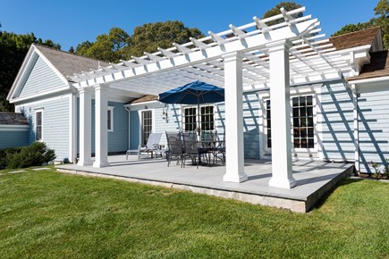 Osterville Cape Cod vacation rental - Patio with pergola for dining and relaxing