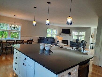 Dennis Cape Cod vacation rental - Splashy fulling equipped kitchen with huge island