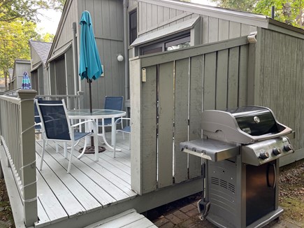 New Seabury, Popponesset Cape Cod vacation rental - Back deck with gas grill