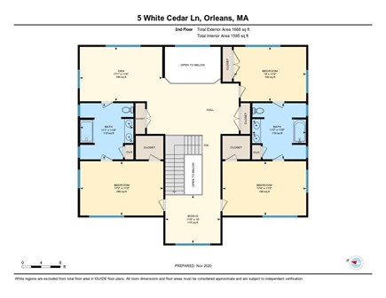 South Orleans Cape Cod vacation rental - Second Floor floor Plan