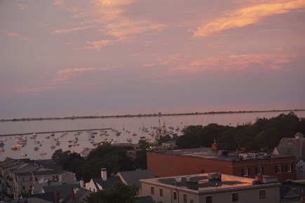 Plymouth MA vacation rental - Sunset over the Harbor