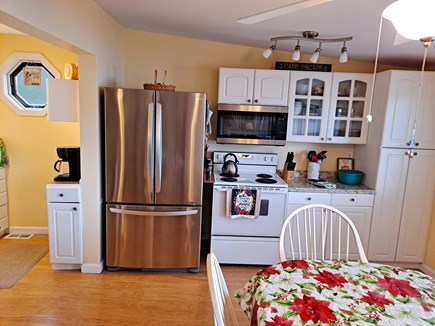 Wareham MA vacation rental - Stove, refrigerator and cabinets