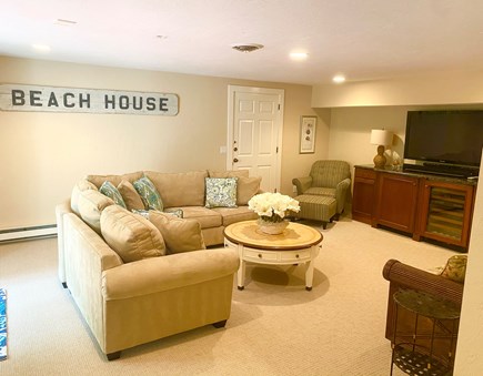 New Seabury Cape Cod vacation rental - Lower level family room with pull out sofa for extra guests