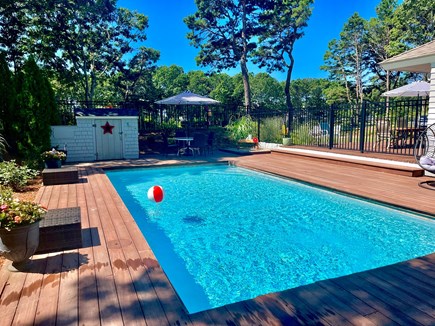 New Seabury Cape Cod vacation rental - Newly finished inground heated gunite pool. Completely fenced in