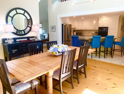 New Seabury Cape Cod vacation rental - Large dining room table perfect for entertaining and holidays