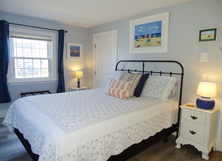 Provincetown Cape Cod vacation rental - Bedroom 2 - Queen bed, with mini split for heat and AC, TV