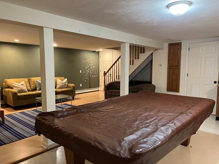 Yarmouth Cape Cod vacation rental - Finished basement with sitting area, TV, pool and pong table