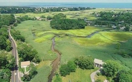 Sandwich Cape Cod vacation rental - Aerial view of Sea-Renity and Mill Creek
