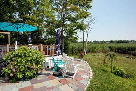 Sandwich Cape Cod vacation rental - Back patio with views of Mill Creek