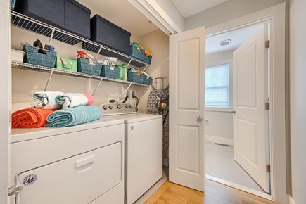 Chatham Cape Cod vacation rental - Washer and Dryer in main level hallway