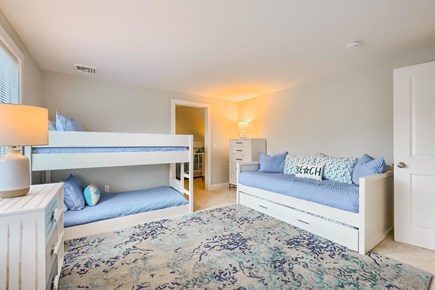 Chatham Cape Cod vacation rental - Bedroom 2 with bunk beds and twin bed with trundle