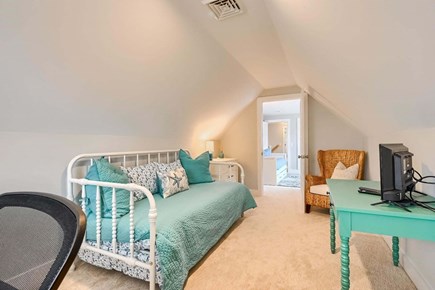 Chatham Cape Cod vacation rental - Day bed with chair and tv located off bedroom 2