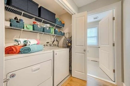 Chatham Cape Cod vacation rental - Washer & dryer in main level hallway