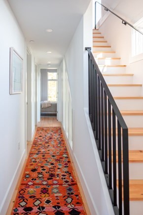 Falmouth Cape Cod vacation rental - Staircase from bedrooms to kitchen