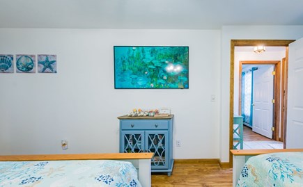 Sandwich Cape Cod vacation rental - Bedroom 2- Queen & Full w/ 55