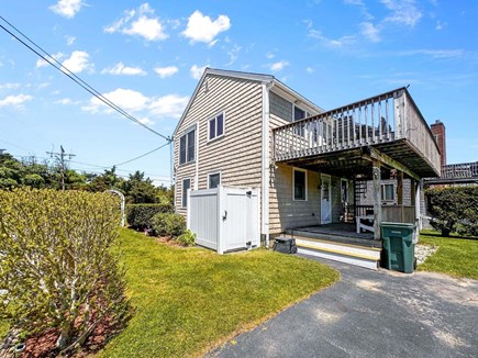 Sandwich Cape Cod vacation rental - Driveway at back of property- 72 Town Neck Road Town Neck Beach Escape