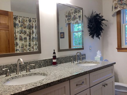 Eastham Cape Cod vacation rental - Nicely renovated bathroom with double vanity