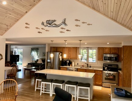 Eastham Cape Cod vacation rental - View of open kitchen from sunroom