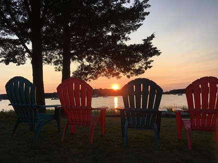 Pocasset Cape Cod vacation rental - Sunset over the harbor