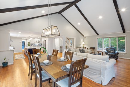 Yarmouth Cape Cod vacation rental - Vaulted ceilings & dining table with seating for 6