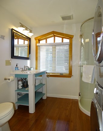 Bourne, Cataumet Cape Cod vacation rental - Main bathroom with laundry