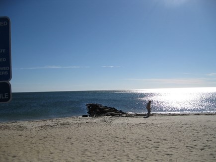 Dennisport Cape Cod vacation rental - Glendon Beach at end of street