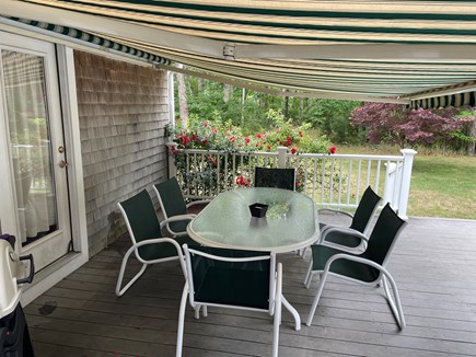 Brewster Cape Cod vacation rental - Outdoor dining with shade...or not