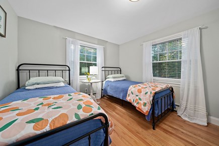 Mashpee Cape Cod vacation rental - TWINS bedroom - two twin beds, fan/AC/closet/bureau
