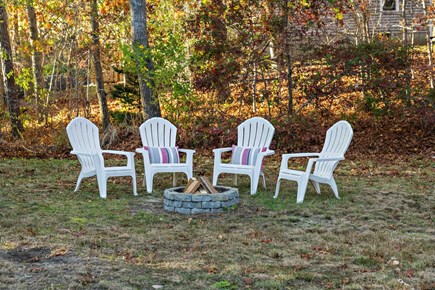 Mashpee Cape Cod vacation rental - PRIVATE back yard - Adirondack chairs and fire pit!