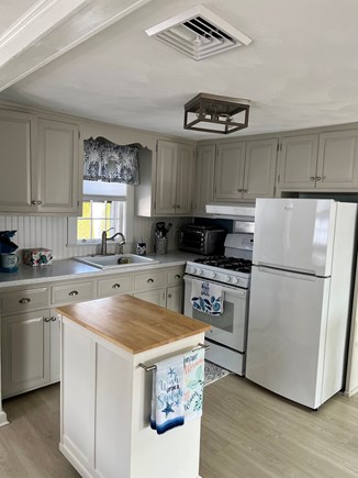 West Yarmouth Cape Cod vacation rental - Kitchen with additional fridge freezer in the shed