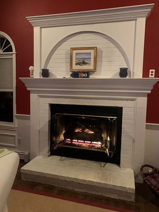 Sandwich Cape Cod vacation rental - Living Room Fireplace