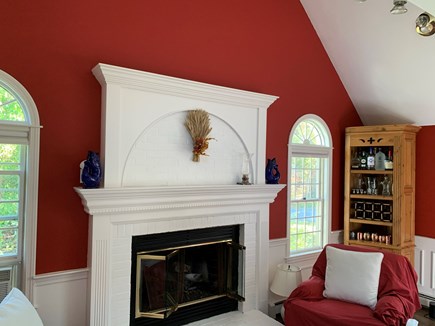 Sandwich Cape Cod vacation rental - Living Room Fireplace