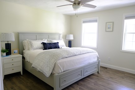 Harwich Cape Cod vacation rental - Master bedroom with king bed and TV