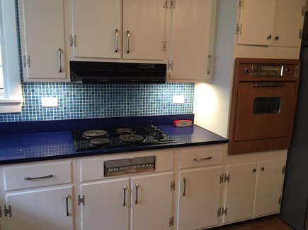 Provincetown, East End Cape Cod vacation rental - Kitchen with new countertop, appliances, sink and hardware.