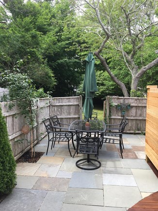 Provincetown, East End Cape Cod vacation rental - Blue Stone Patio with Grill and Outdoor Shower