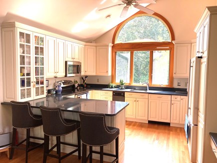 Falmouth Cape Cod vacation rental - Kitchen viewed from living room.