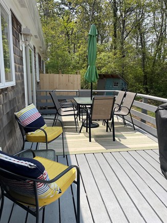 Orleans Cape Cod vacation rental - Back deck with gas grill and outdoor seating.